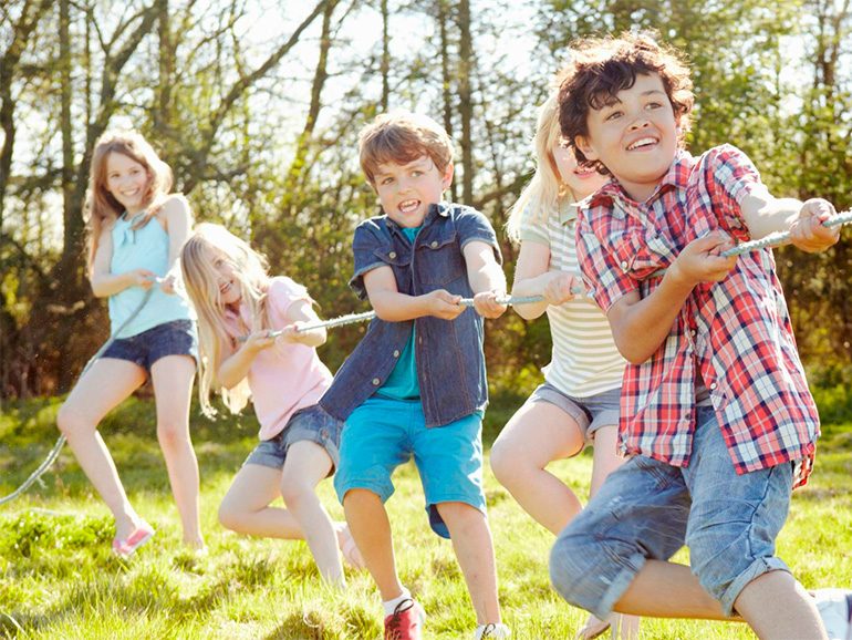 niños jugando